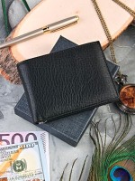 YD Зажим для денег "001-168-24A" б/н (нат. кожа) 